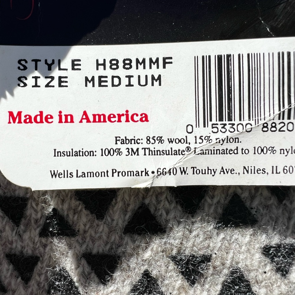CLEARANCE NWT Men’s Medium Wells Lamont Thinsulate Wool Gloves - Picture 2 of 10